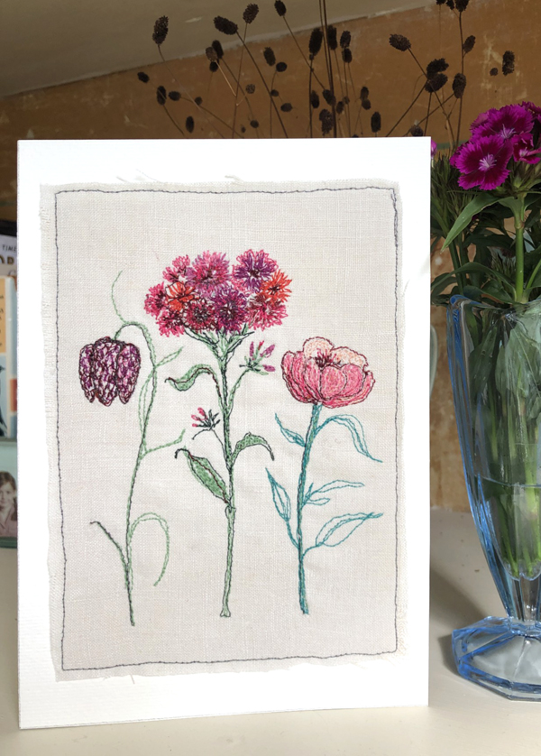 Happy New Year embroidery